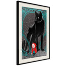 Poster - Bad Wolf  - zwart passepartout