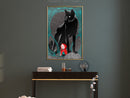 Poster - Bad Wolf  - goud