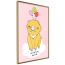 Poster - Birthday Wish  - goud