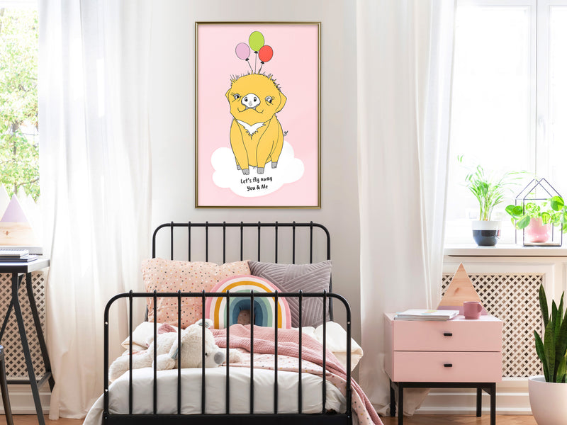 Poster - Birthday Wish  - goud