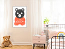 Poster - Teddy Bear in Love  - wit