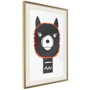 Poster - Cute Smile  - goud passepartout
