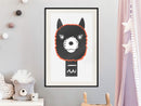 Poster - Cute Smile  - zwart passepartout
