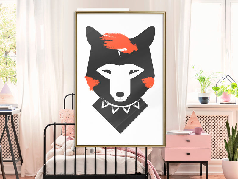 Poster - Cute Redhead  - goud