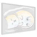 Poster - Happy Kitty  - wit