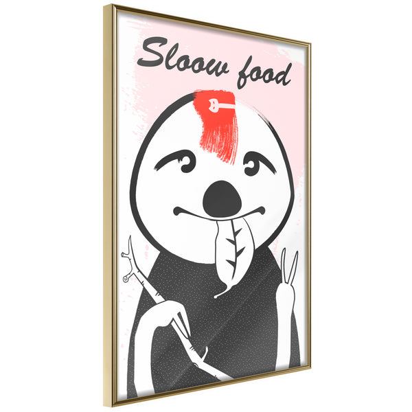 Poster - Sloth's Favourite Food   - goud