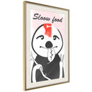 Poster - Sloth's Favourite Food   - goud passepartout