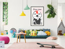 Poster - Sloth's Favourite Food   - zwart passepartout