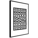 Poster - Op Art  - zwart