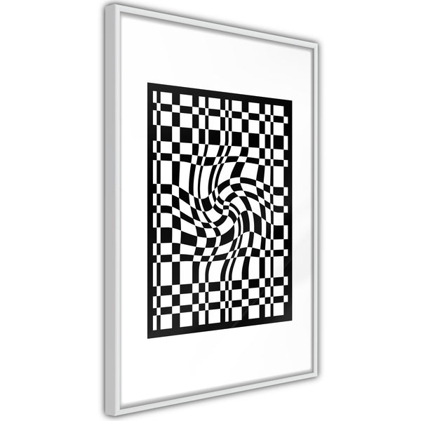 Poster - Op Art  - wit