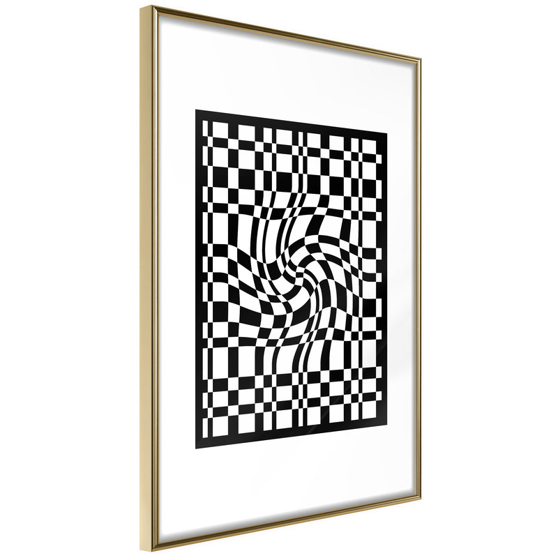Poster - Op Art  - goud