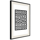Poster - Op Art  - zwart passepartout