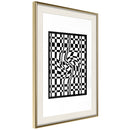 Poster - Op Art  - goud passepartout