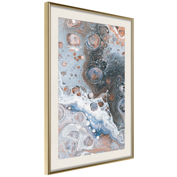 Poster - Surface of the Unknown Planet II  - goud passepartout