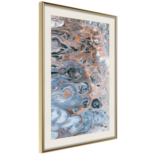 Poster - Surface of the Unknown Planet III  - goud passepartout