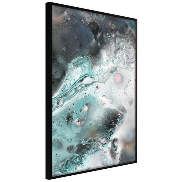 Poster - Border of Land and Water  - zwart