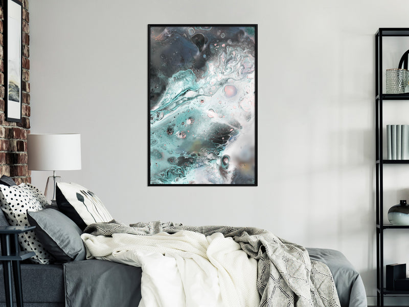 Poster - Border of Land and Water  - zwart
