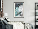 Poster - Border of Land and Water  - zwart passepartout