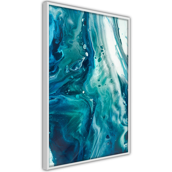 Poster - Acrylic Pouring II  - wit