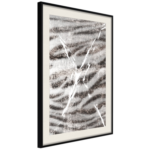 Poster - Predator Skin  - zwart passepartout
