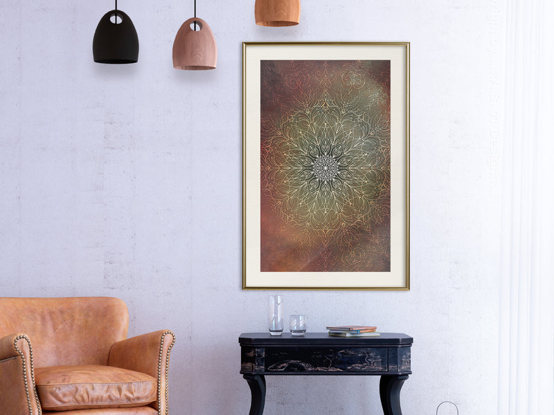 Poster - Subdued Harmony  - goud passepartout