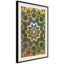 Poster - Oriental Glow  - zwart passepartout