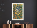 Poster - Oriental Glow  - zwart passepartout