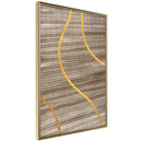 Poster - Golden Stripes  - goud