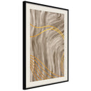 Poster - Golden Path  - zwart passepartout