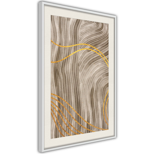 Poster - Golden Path  - wit passepartout