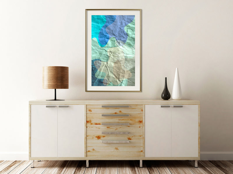 Poster - Colour Your Own Mandala III  - goud passepartout