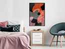 Poster - Colourful Camouflage (Orange)  - zwart