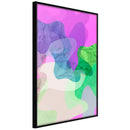 Poster - Colourful Camouflage (Pink)  - zwart
