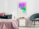 Poster - Colourful Camouflage (Pink)  - wit passepartout