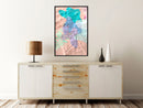 Poster - Colourful Camouflage (Peach)  - zwart