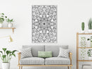 Poster - Colourless Mandala  - wit