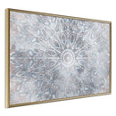 Poster - Winter Mandala  - goud