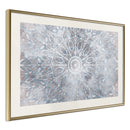 Poster - Winter Mandala  - goud passepartout