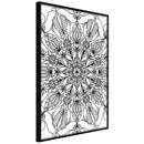 Poster - Colour Your Own Mandala I  - zwart