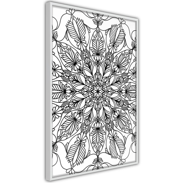 Poster - Colour Your Own Mandala I  - wit