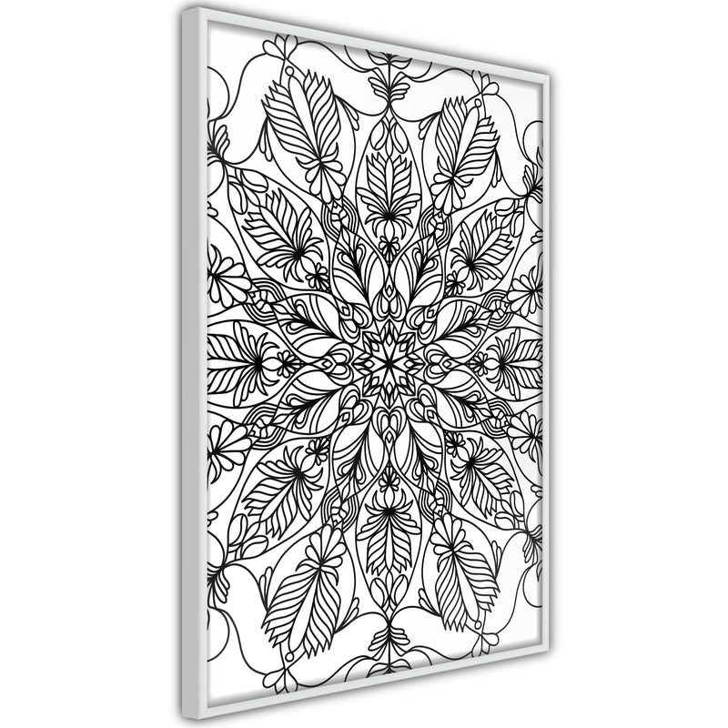 Poster - Colour Your Own Mandala I  - wit
