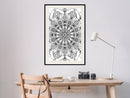 Poster - Colour Your Own Mandala I  - zwart passepartout