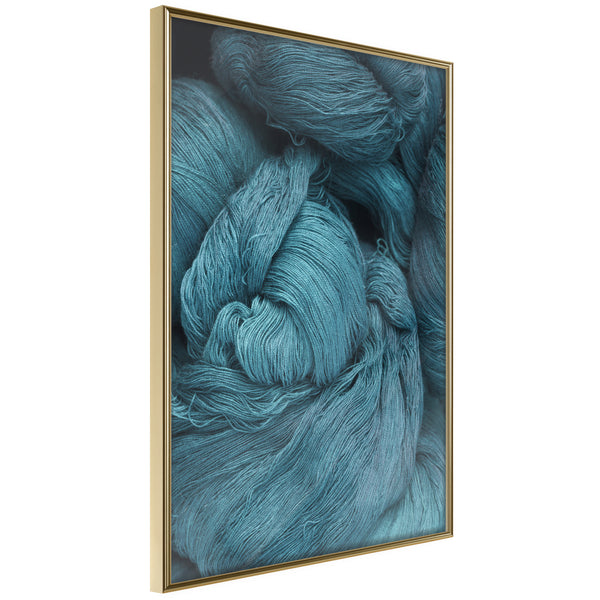 Poster - Blue Skein  - goud