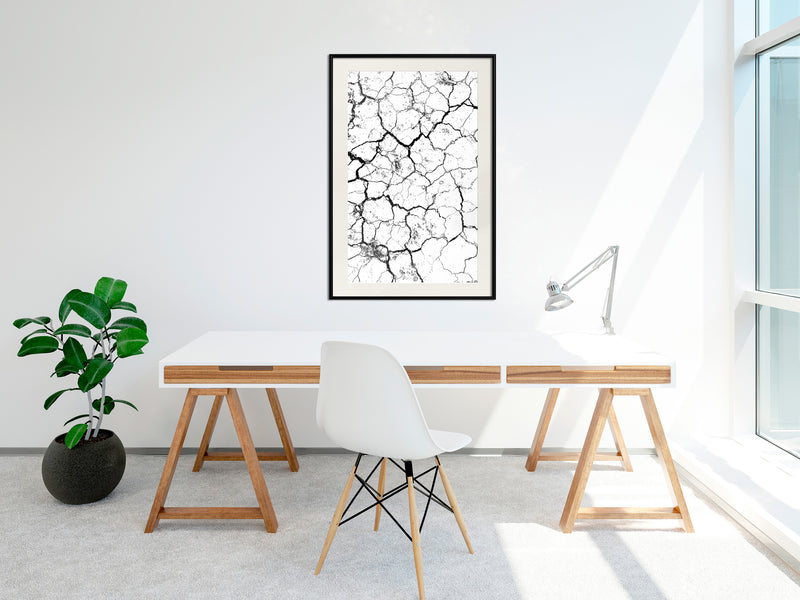 Poster - Drought  - zwart passepartout
