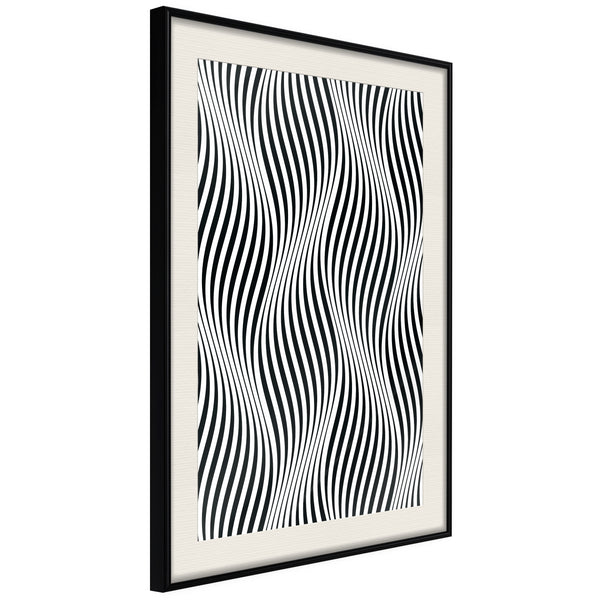 Poster - Illusion of Movement  - zwart passepartout