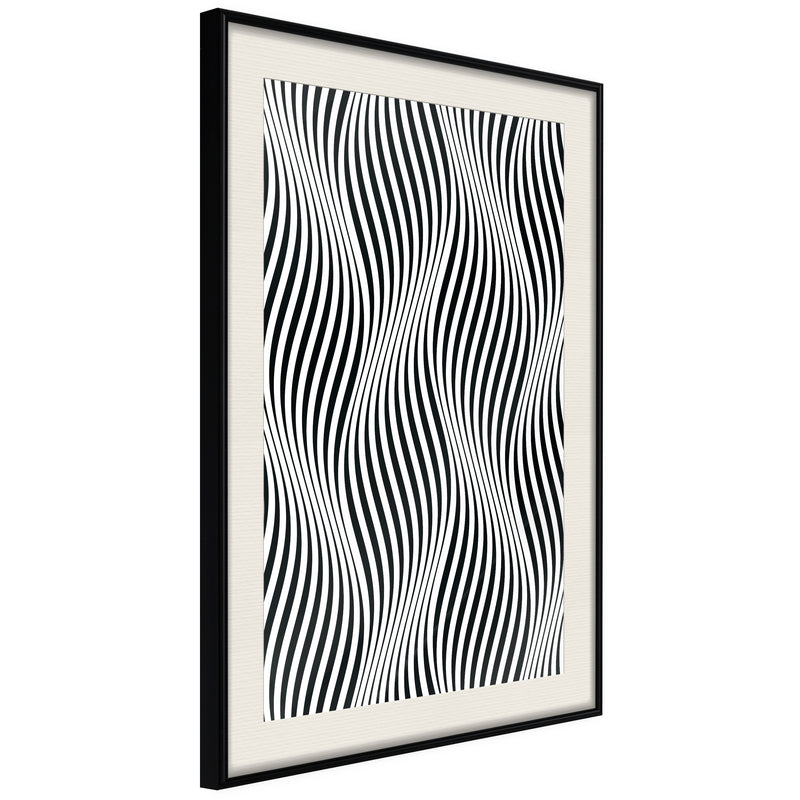 Poster - Illusion of Movement  - zwart passepartout