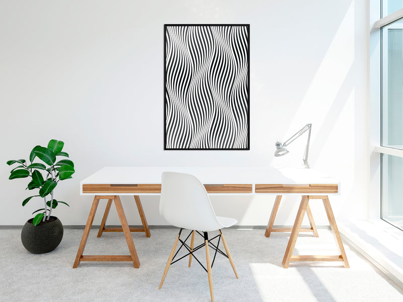 Poster - Illusion of Movement  - zwart