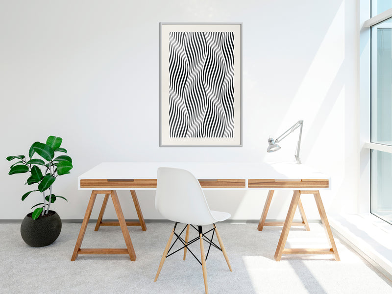Poster - Illusion of Movement  - wit passepartout