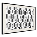 Poster - Modern Public Housing  - zwart passepartout