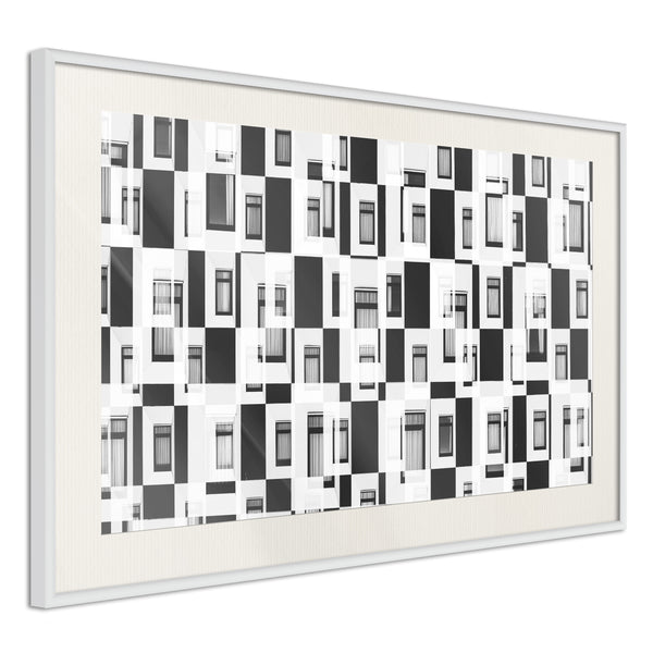Poster - Modern Public Housing  - wit passepartout